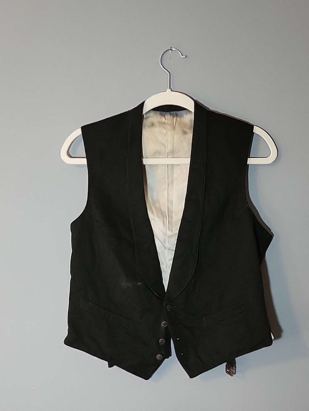 True Vintage Victorian Vest Black Suit Perfect For Goth Cosplay Emo Style